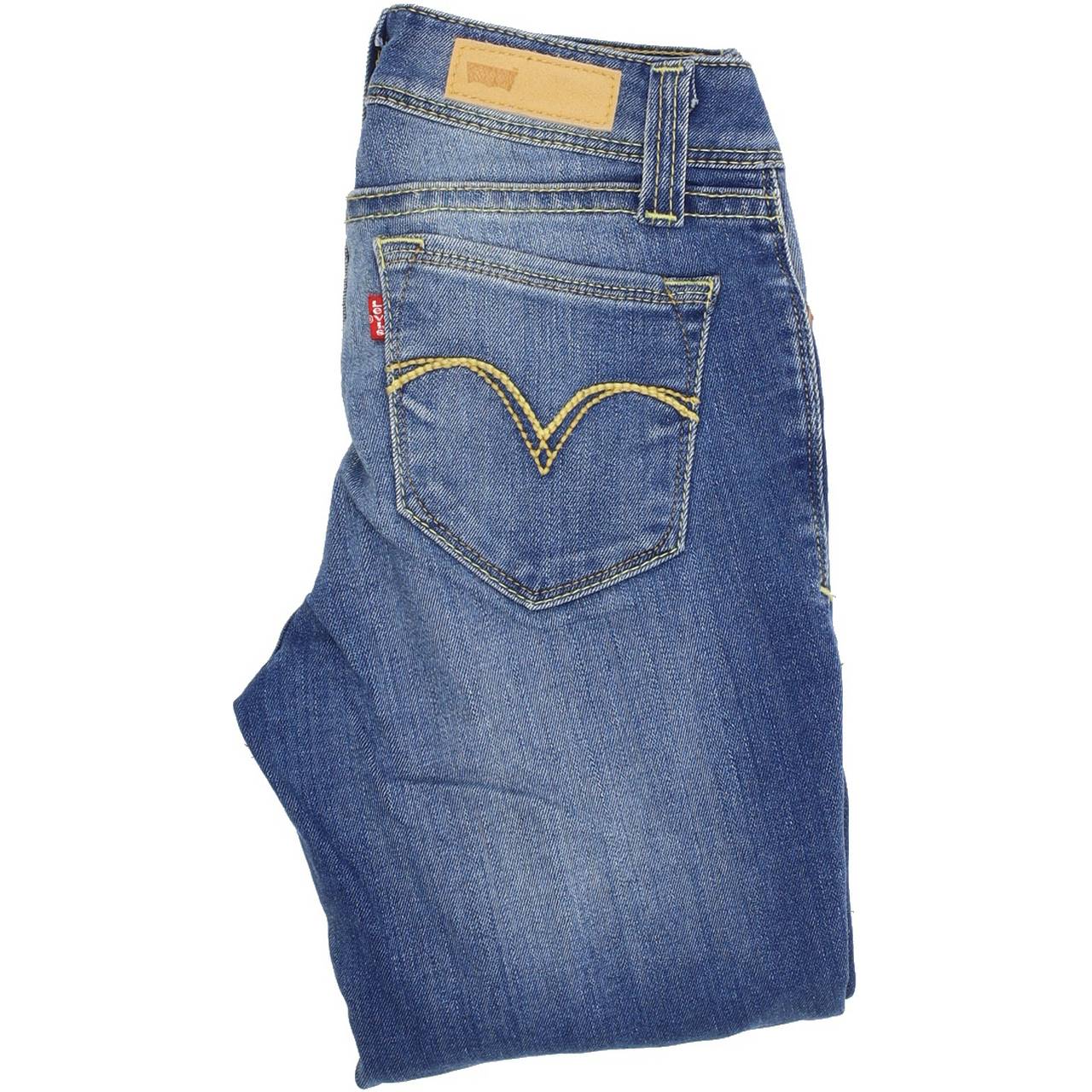 Levi's 680 Women Blue Skinny Slim Stretch Jeans W27 L34