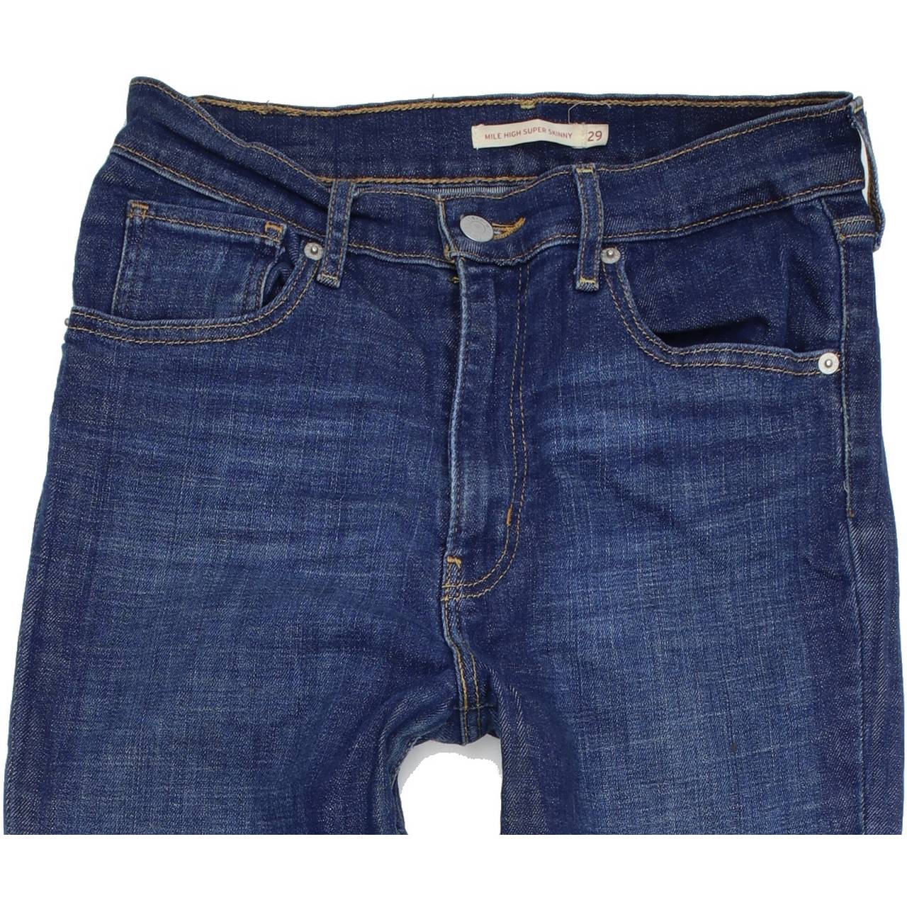 Levi's Mile High Men Blue Skinny Slim Stretch Jeans W29 L32