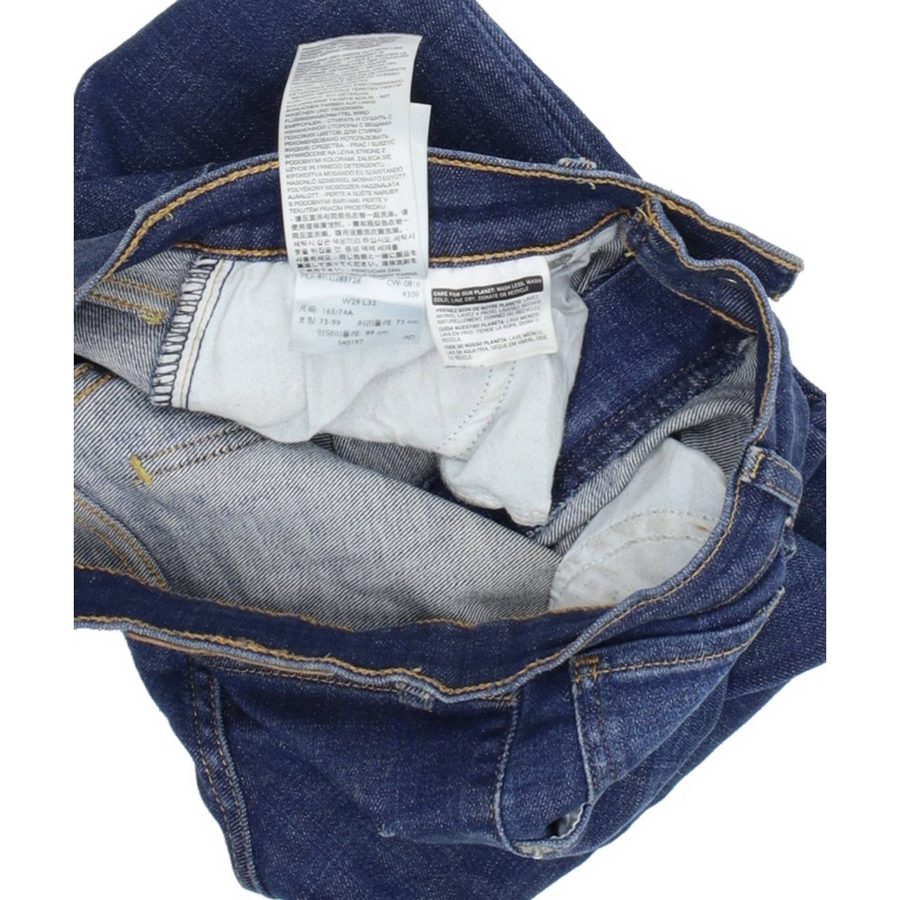 Levi's Mile High Men Blue Skinny Slim Stretch Jeans W29 L32