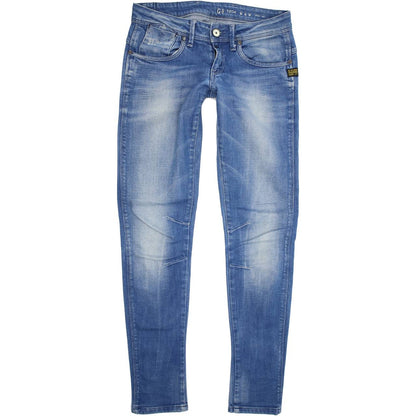 G-Star Refender Women Blue Skinny Slim Stretch Jeans W25 L32