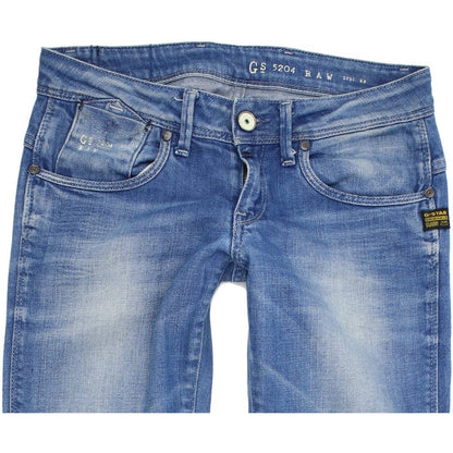 G-Star Refender Women Blue Skinny Slim Stretch Jeans W25 L32