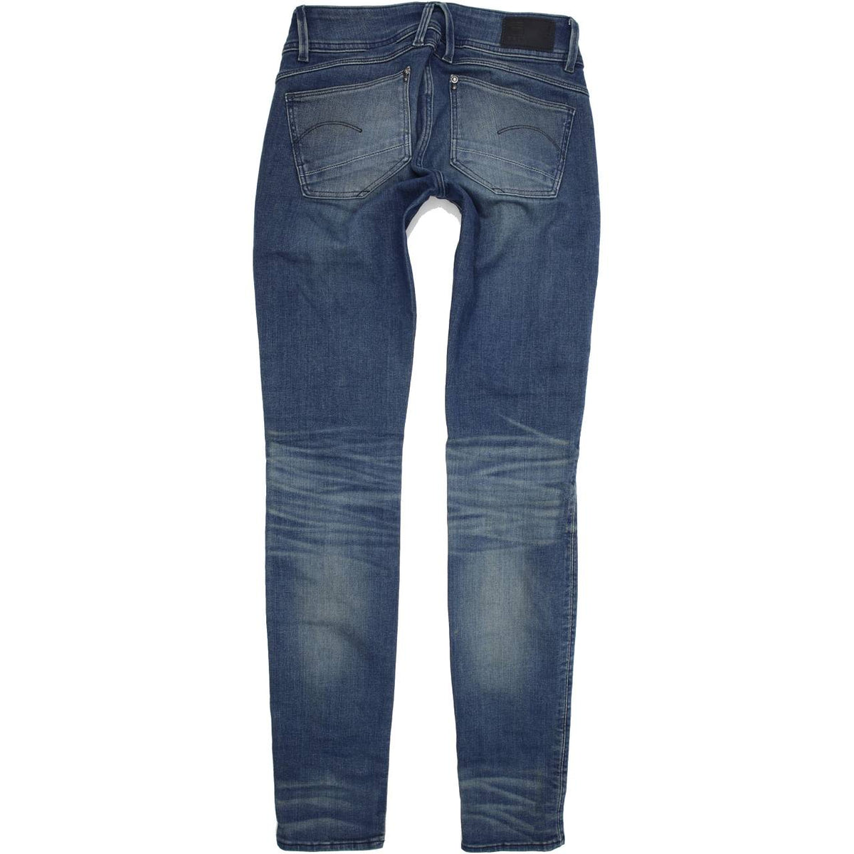 G-Star Lynn Mid Women Blue Skinny Slim Stretch Jeans W26 L32