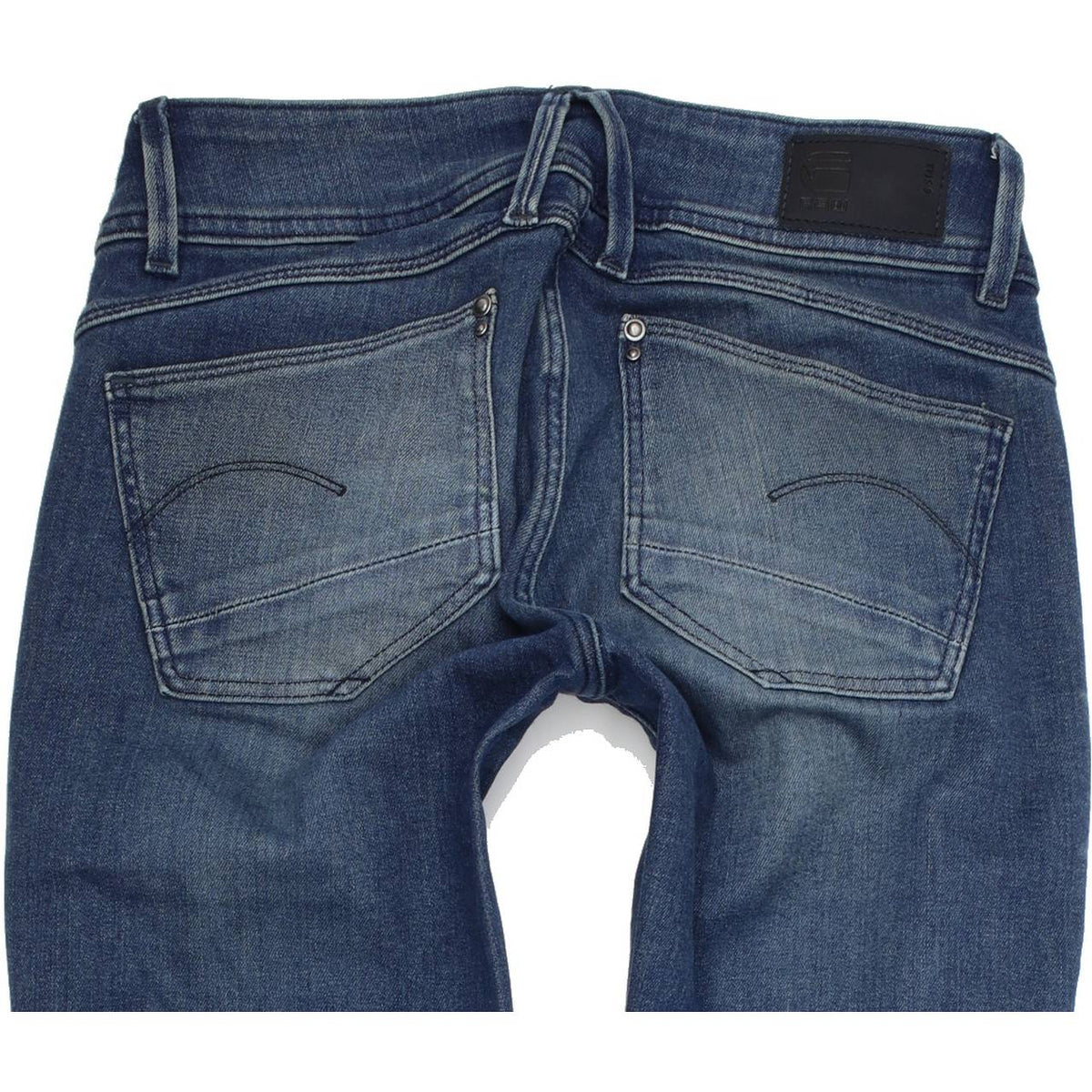 G-Star Lynn Mid Women Blue Skinny Slim Stretch Jeans W26 L32