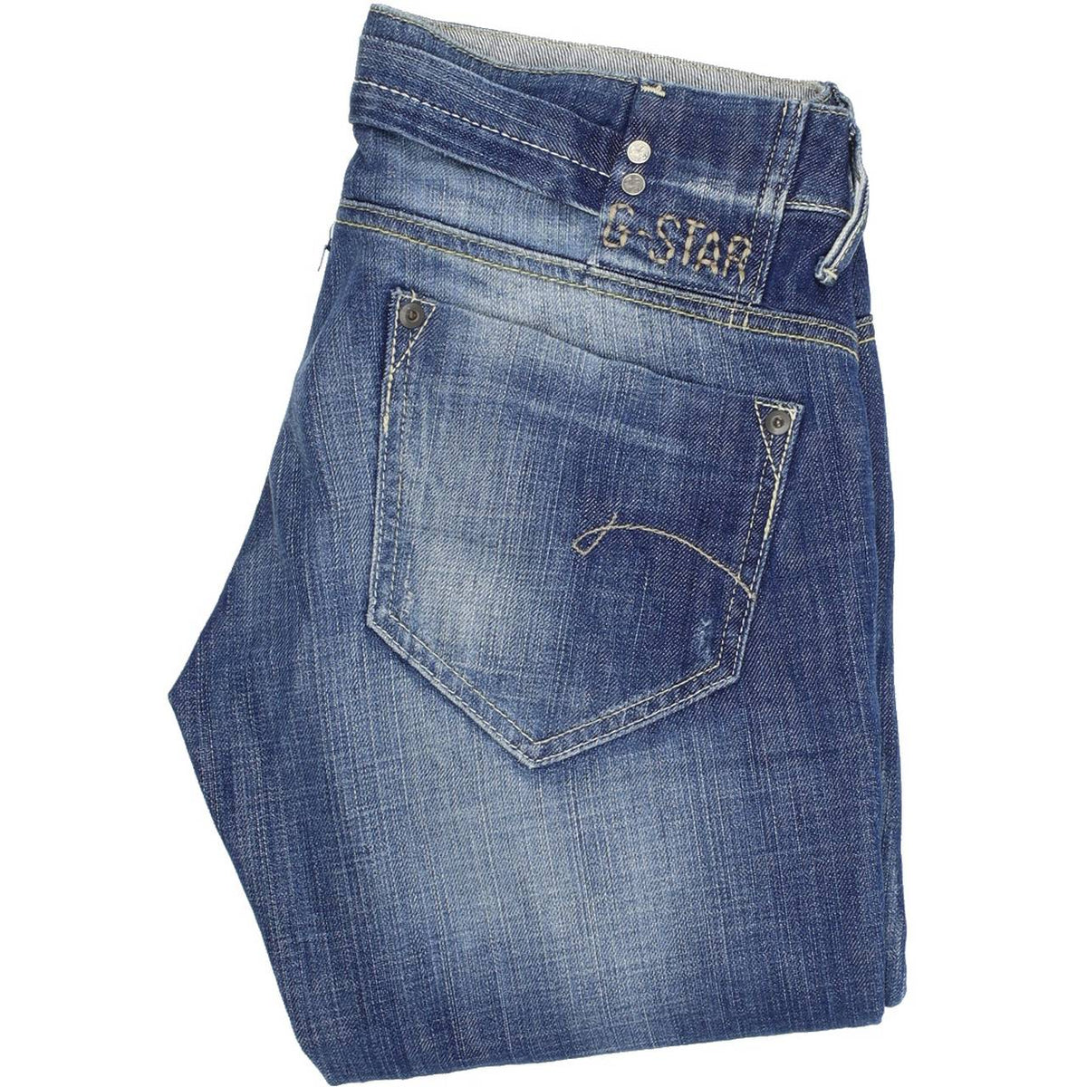 G-Star Midge Women Blue Straight Regular Jeans W29 L32