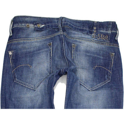 G-Star Midge Women Blue Straight Regular Jeans W29 L32