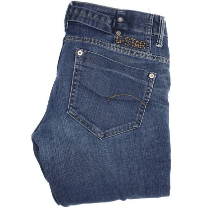 G-Star Midge Women Blue Straight Regular Stretch Jeans W29 L32
