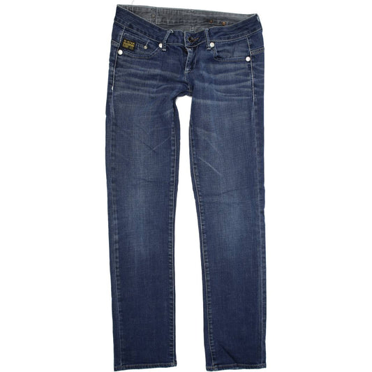 G-Star Midge Women Blue Straight Regular Stretch Jeans W29 L32