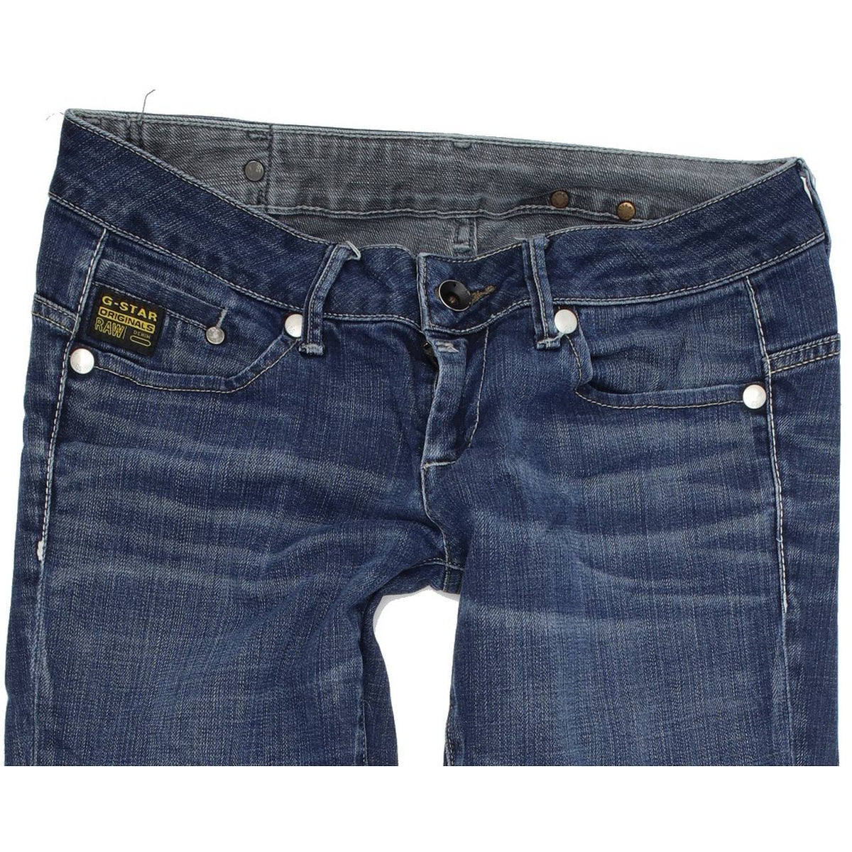G-Star Midge Women Blue Straight Regular Stretch Jeans W29 L32