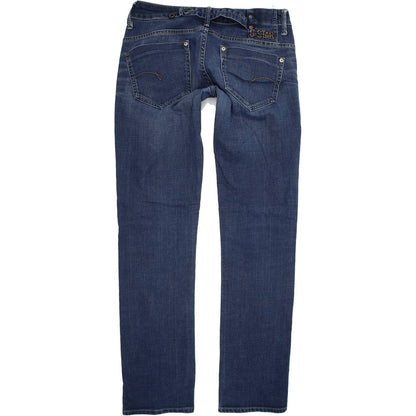 G-Star Midge Women Blue Straight Regular Stretch Jeans W29 L32