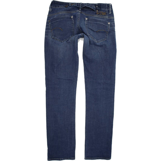 G-Star Midge Women Blue Straight Regular Stretch Jeans W29 L32
