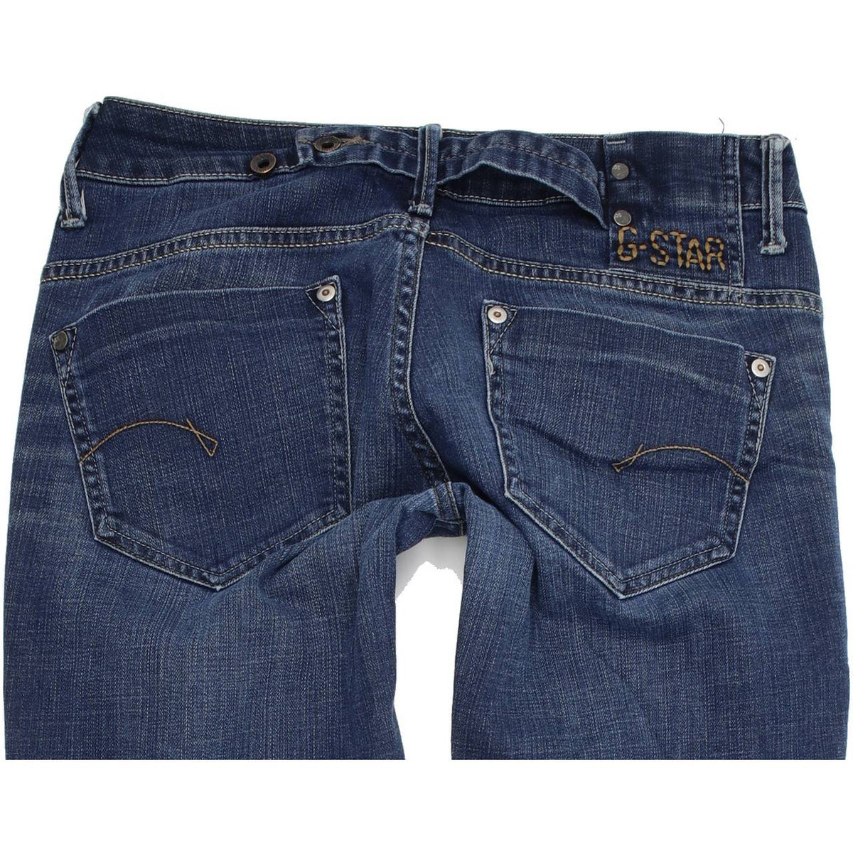 G-Star Midge Women Blue Straight Regular Stretch Jeans W29 L32