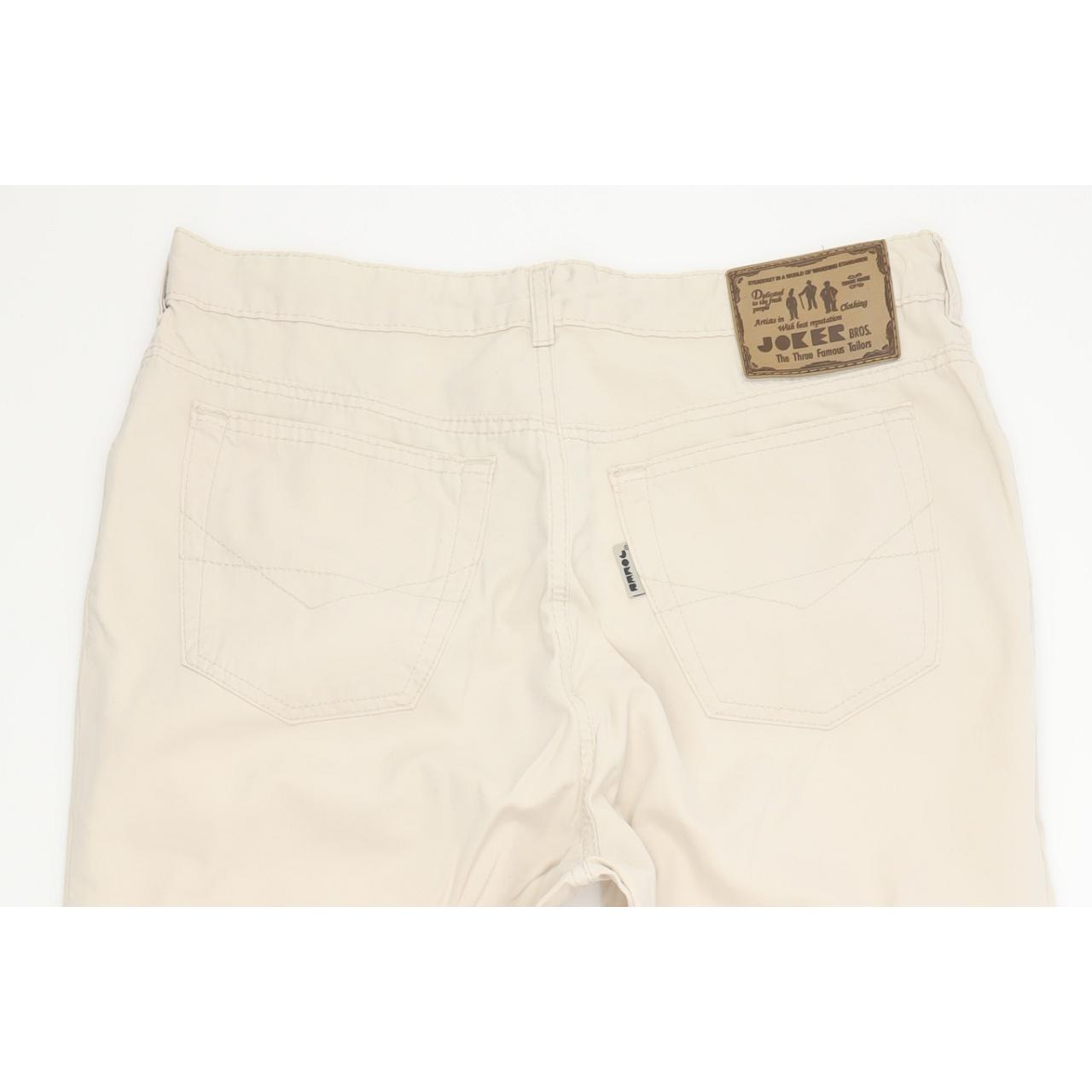 Joker Harlem Walker Men Beige Straight Regular Chino Jeans W33 L29