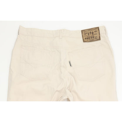 Joker Harlem Walker Men Beige Straight Regular Chino Jeans W33 L29