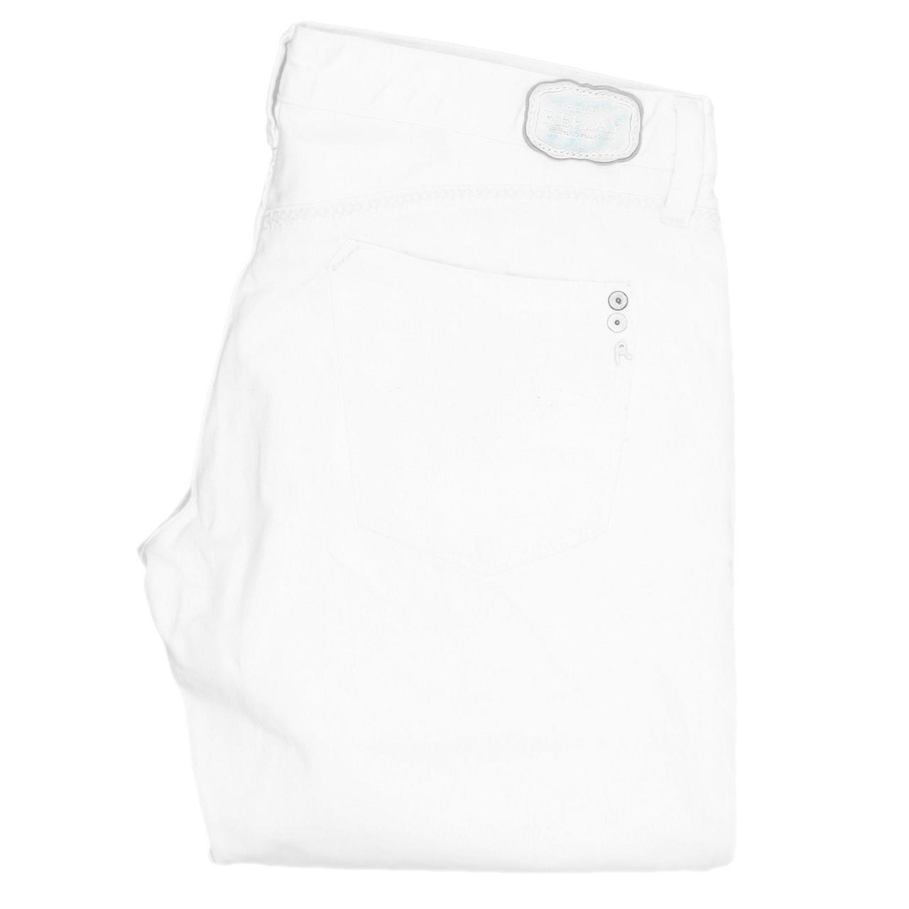 Replay Women White Straight Regular Jeans W30 L30