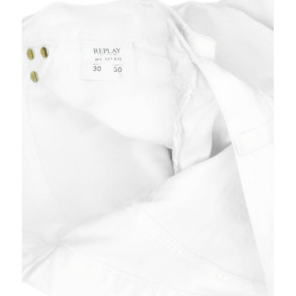 Replay Women White Straight Regular Jeans W30 L30