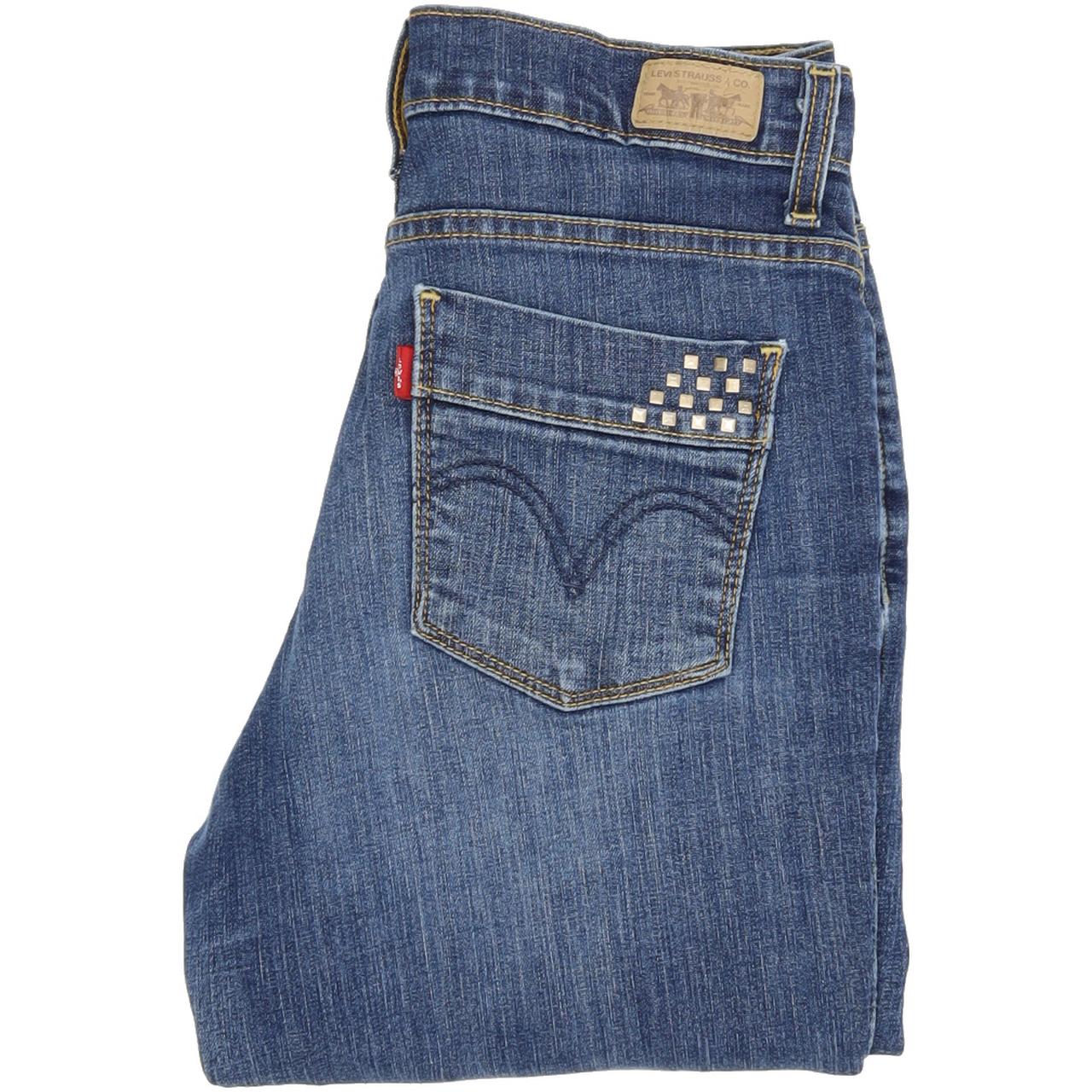 Levi's 512 Women Blue Skinny Slim Stretch Jeans W28 L30