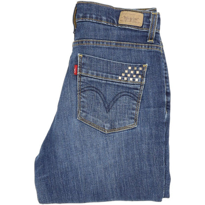 Levi's 512 Women Blue Skinny Slim Stretch Jeans W28 L30