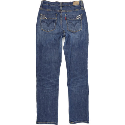 Levi's 512 Women Blue Skinny Slim Stretch Jeans W28 L30