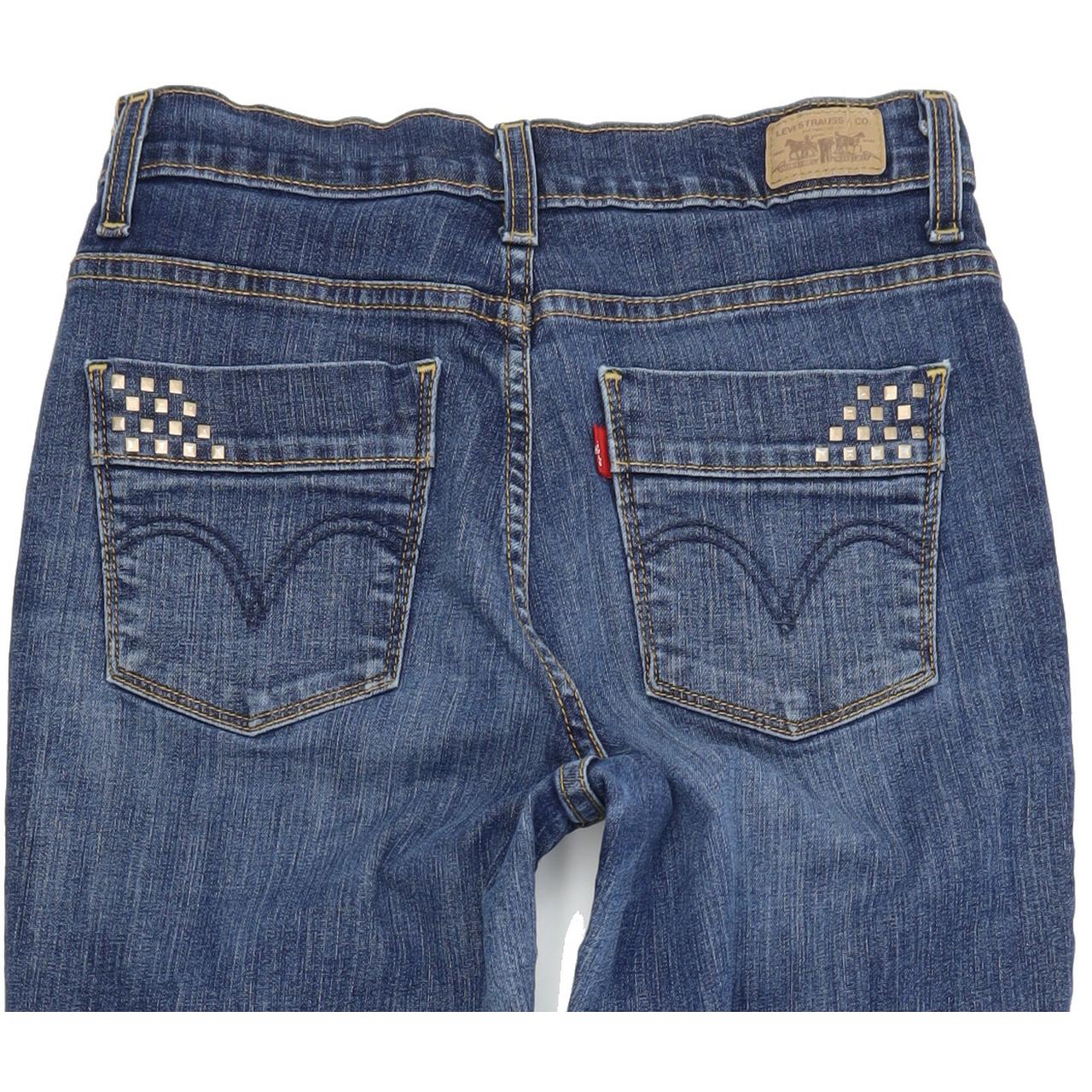 Levi's 512 Women Blue Skinny Slim Stretch Jeans W28 L30