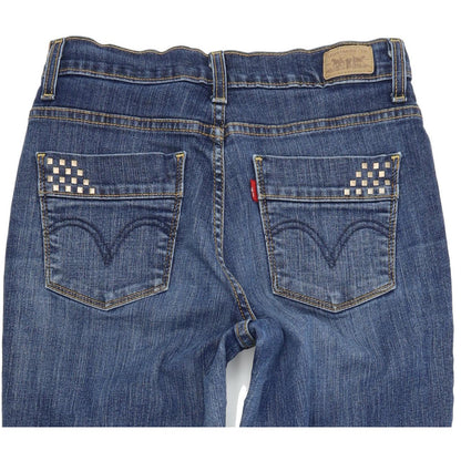 Levi's 512 Women Blue Skinny Slim Stretch Jeans W28 L30