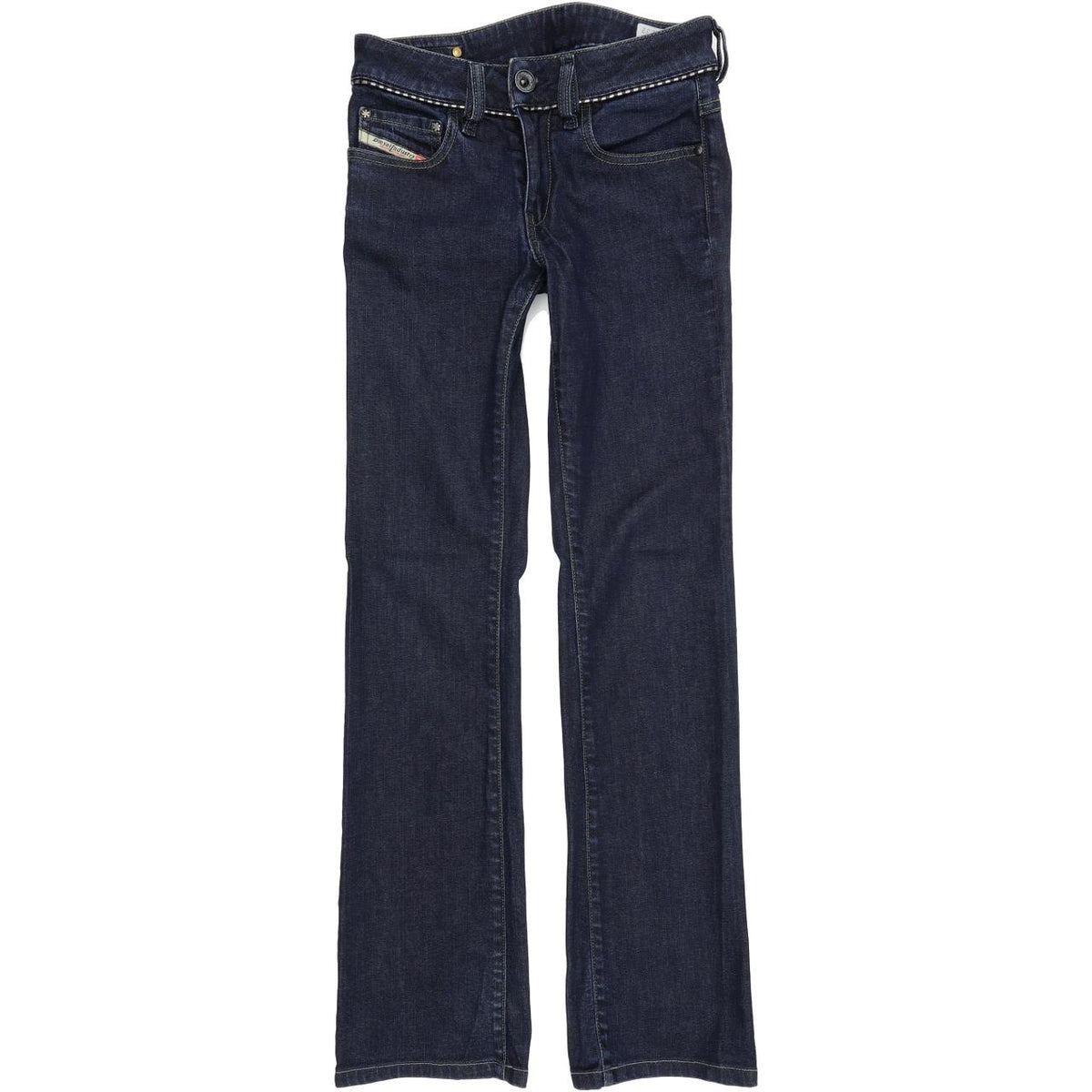 Diesel Ronhary Women Blue Straight Regular Stretch Jeans W27 L32