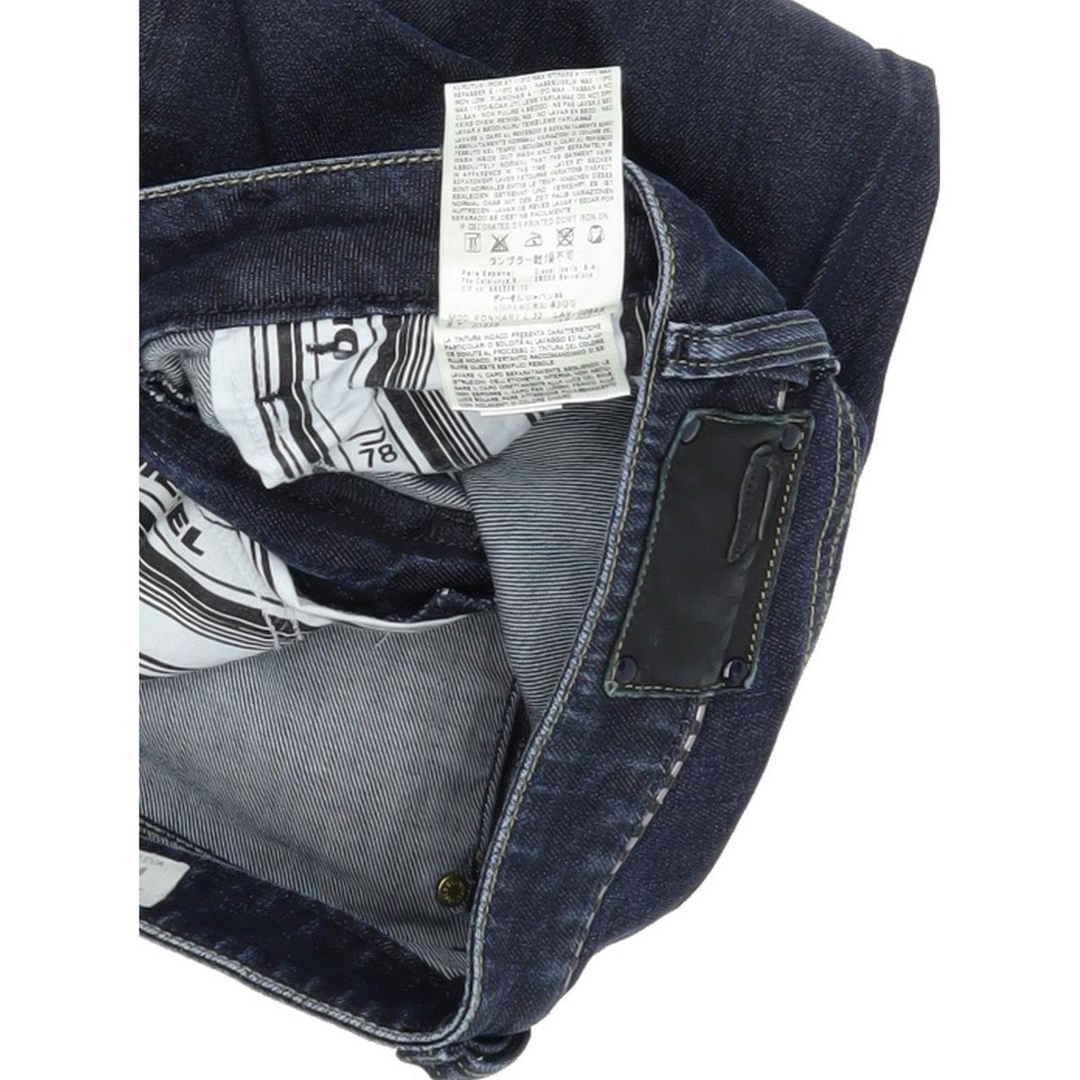 Diesel Ronhary Women Blue Straight Regular Stretch Jeans W27 L32