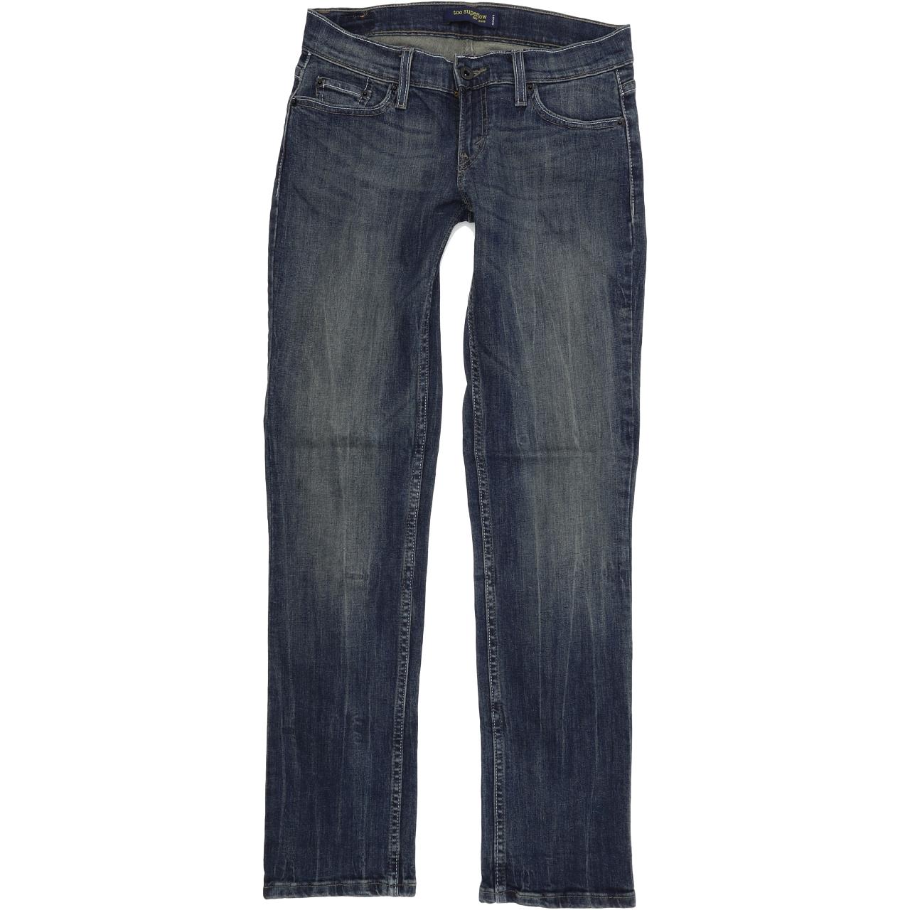 Levi's 524 Women Blue Straight Slim Stretch Jeans W28 L32