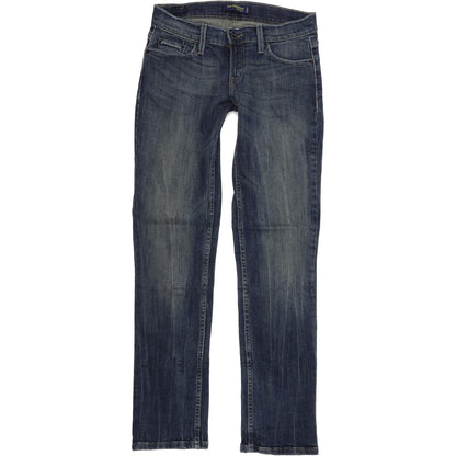 Levi's 524 Women Blue Straight Slim Stretch Jeans W28 L32