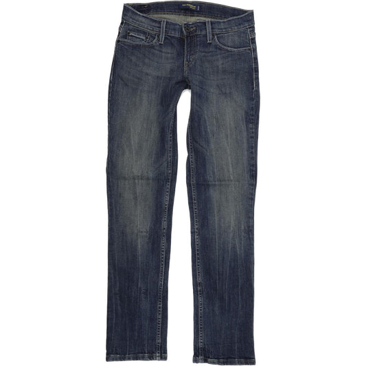 Levi's 524 Women Blue Straight Slim Stretch Jeans W28 L32