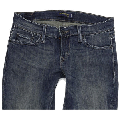 Levi's 524 Women Blue Straight Slim Stretch Jeans W28 L32