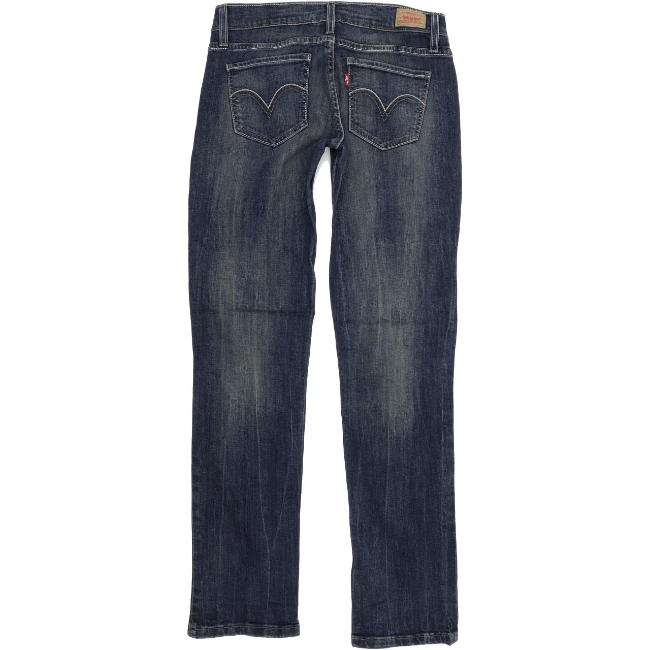 Levi's 524 Women Blue Straight Slim Stretch Jeans W28 L32