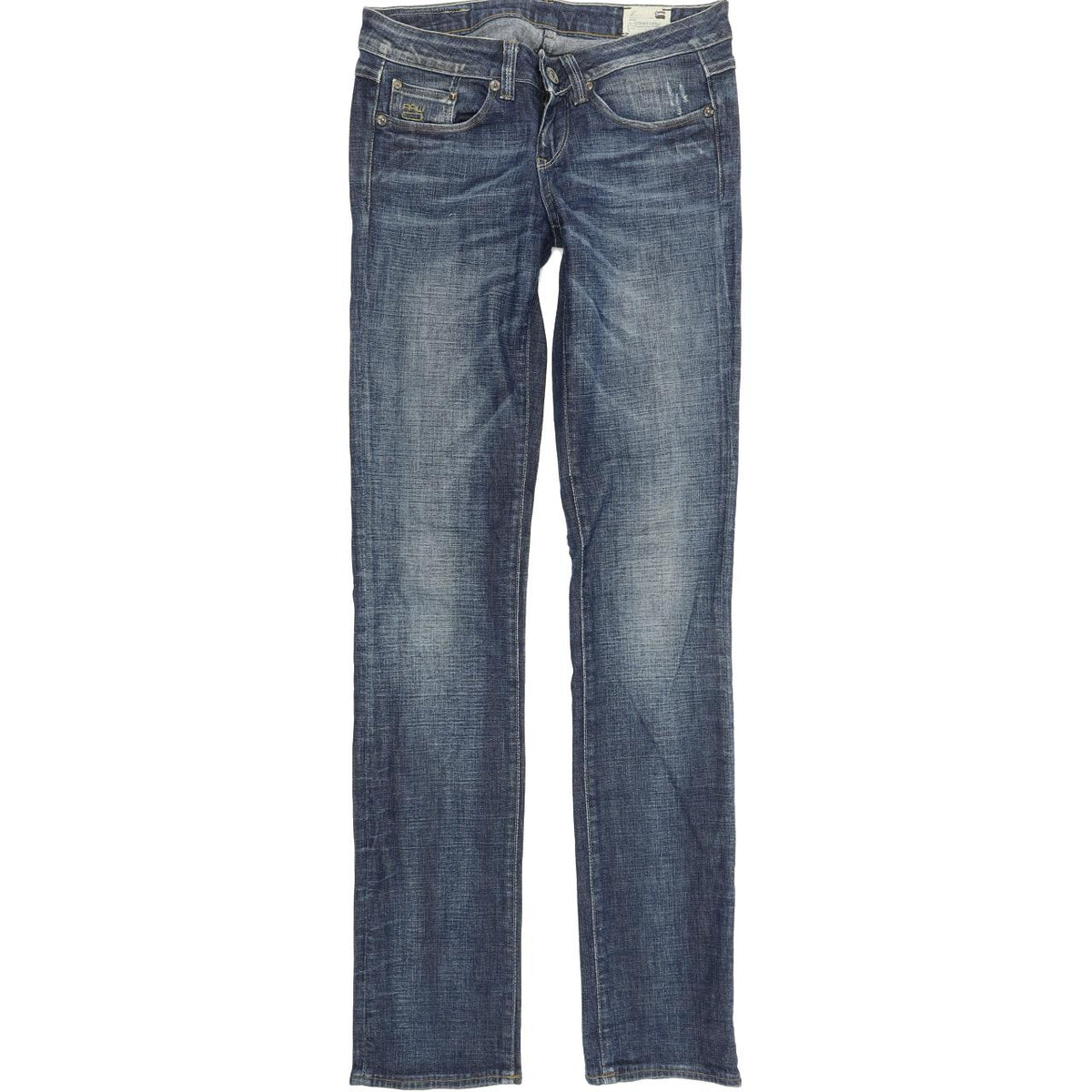 G-Star 3301 Women Blue Straight Regular Stretch Jeans W26 L34