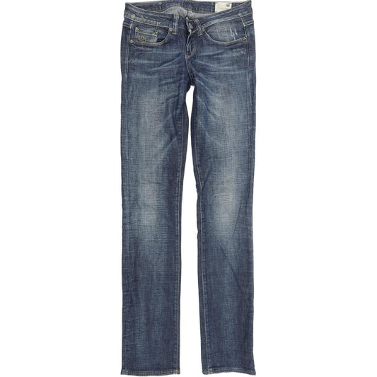 G-Star 3301 Women Blue Straight Regular Stretch Jeans W26 L34