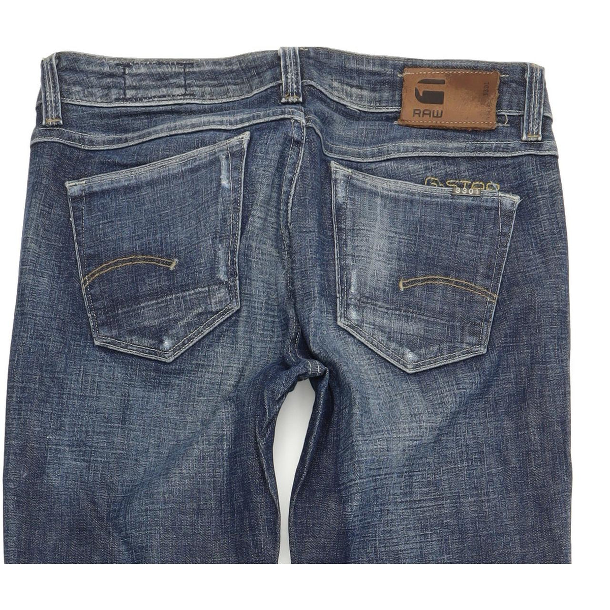 G-Star 3301 Women Blue Straight Regular Stretch Jeans W26 L34