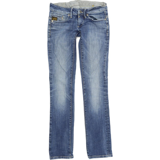 G-Star Midge Women Blue Straight Regular Stretch Jeans W27 L34