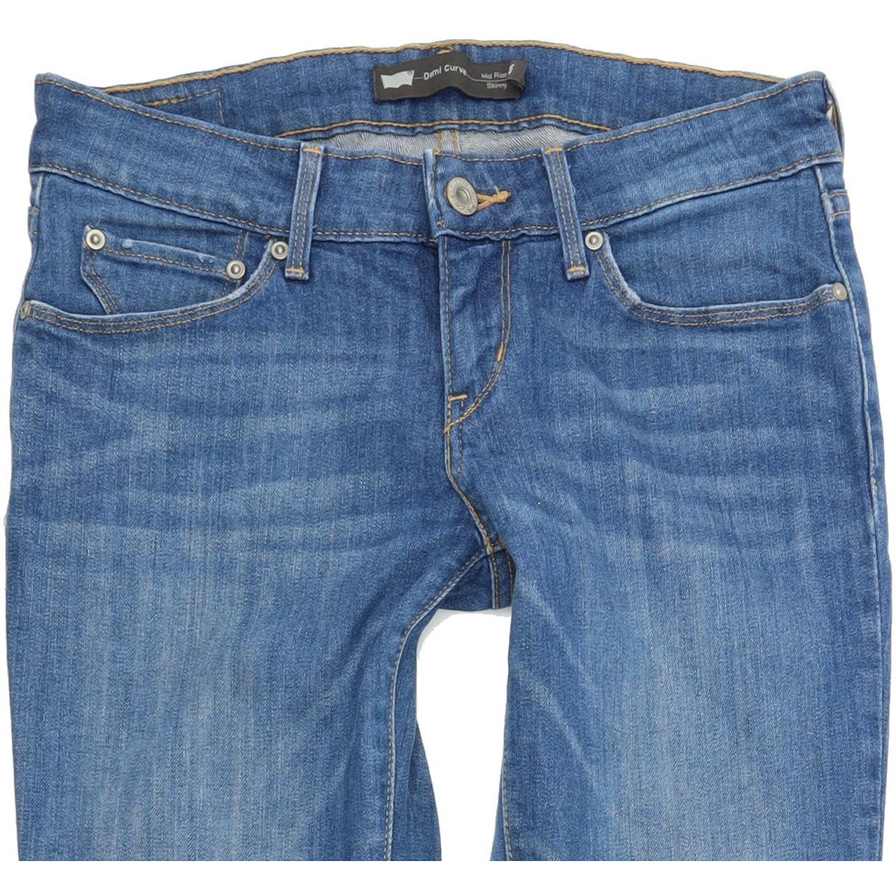 Levi's Demi Curve Men Blue Skinny Slim Stretch Jeans W25 L32