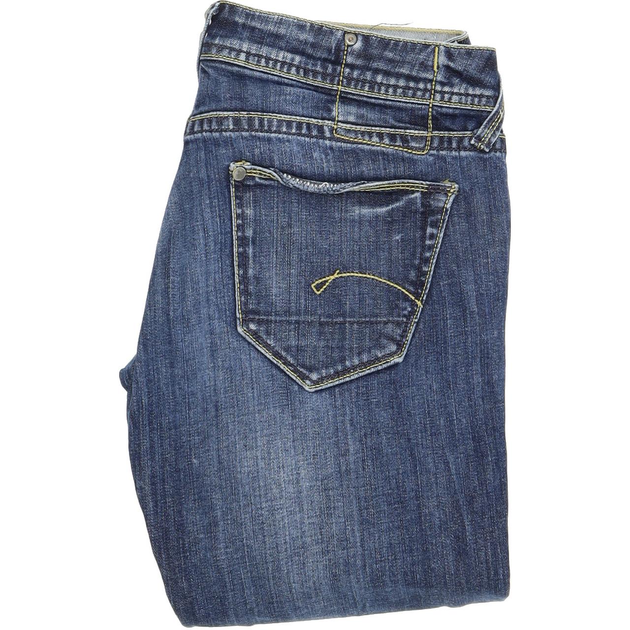 G-Star Core Women Blue Skinny Slim Stretch Jeans W30 L32