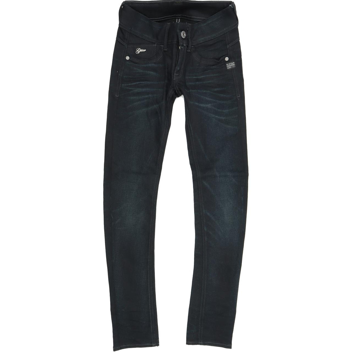 G-Star Lynn Women Blue Skinny Slim Stretch Jeans W24 L30