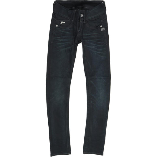 G-Star Lynn Women Blue Skinny Slim Stretch Jeans W24 L30