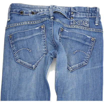 G-Star Women Blue Straight Regular Stretch Jeans W26 L32