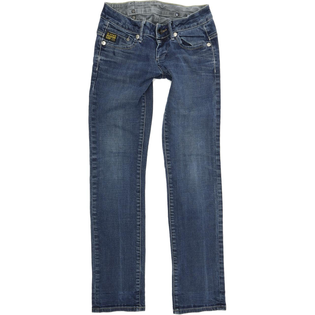 G-Star Midge Women Blue Straight Regular Stretch Jeans W26 L32