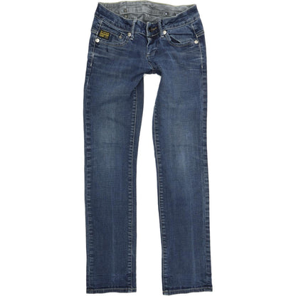 G-Star Midge Women Blue Straight Regular Stretch Jeans W26 L32