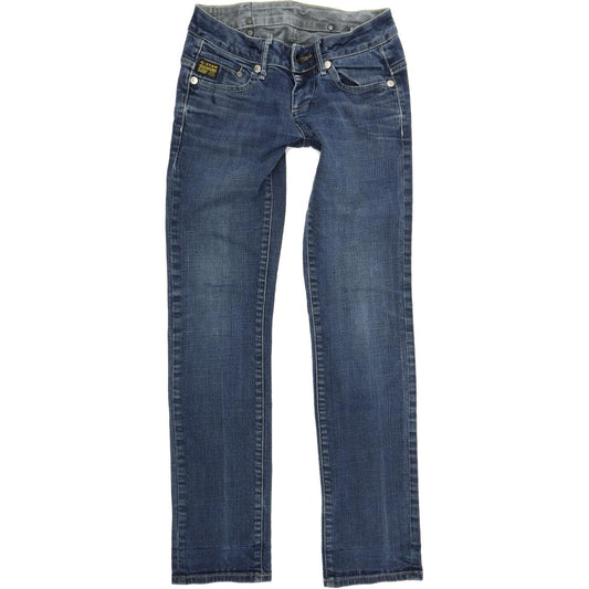 G-Star Midge Women Blue Straight Regular Stretch Jeans W26 L32