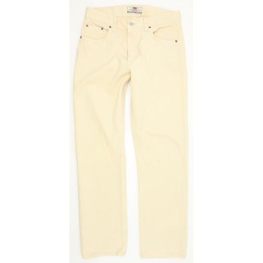 Levi's 473 Men Beige Straight Regular Jeans W33 L30