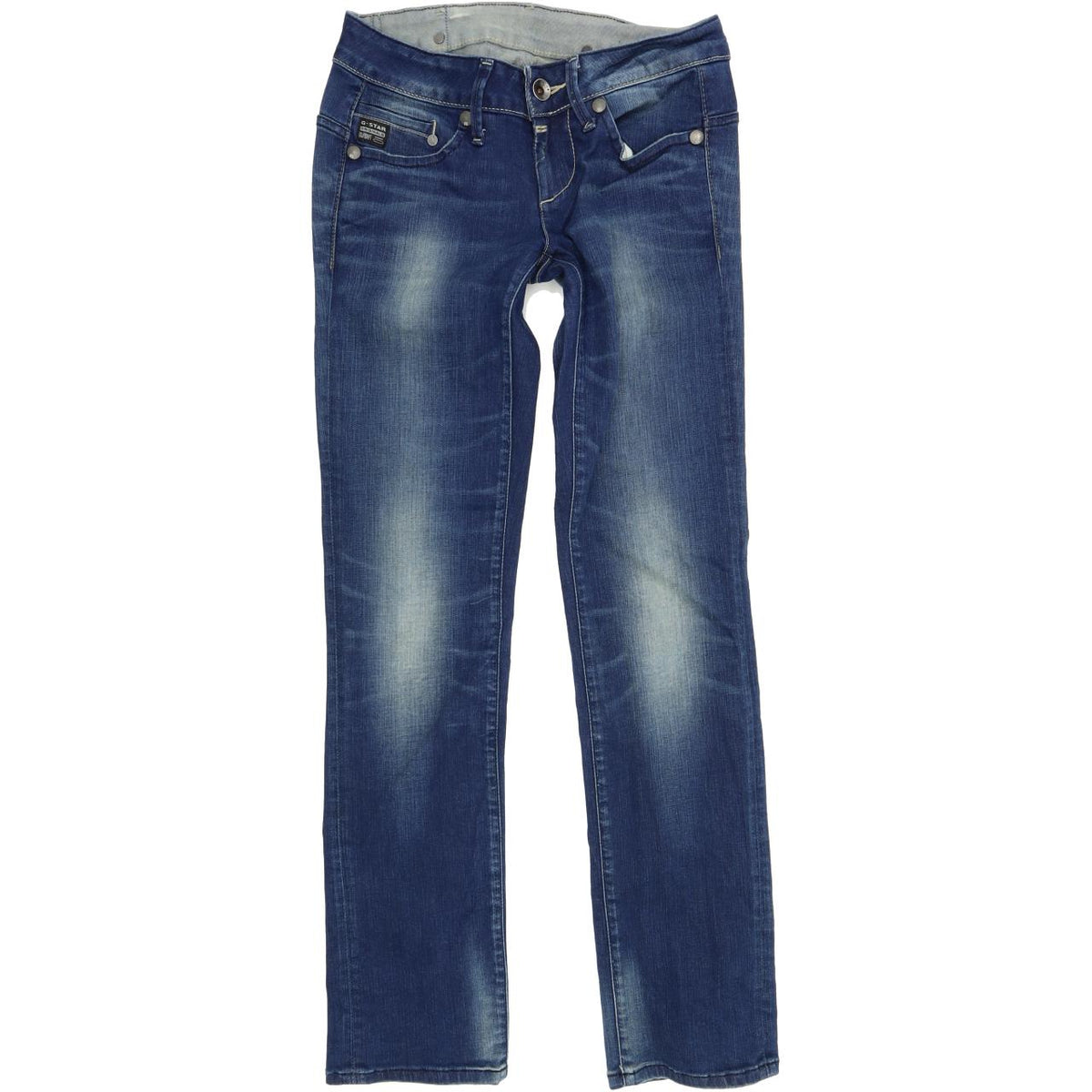 G-Star Midge Women Blue Straight Regular Stretch Jeans W27 L32