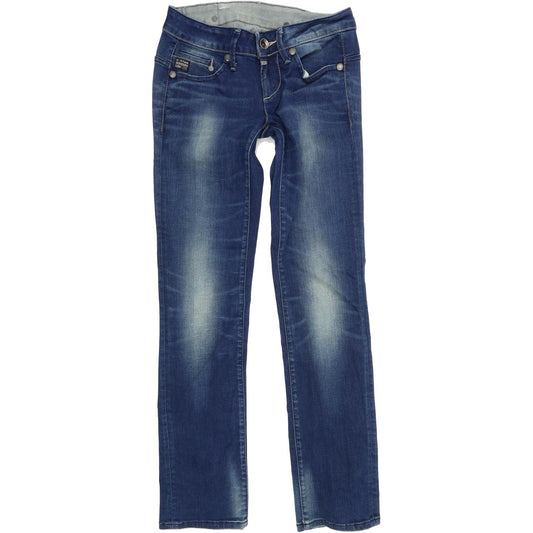 G-Star Midge Women Blue Straight Regular Stretch Jeans W27 L32