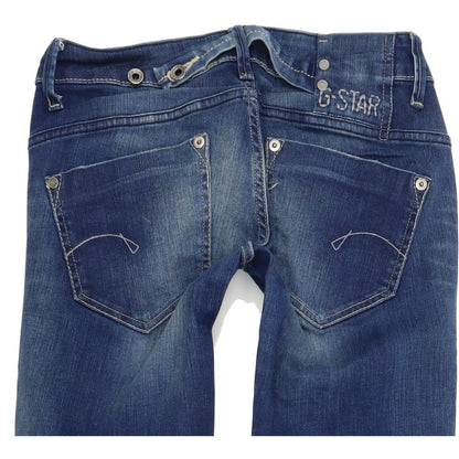G-Star Midge Women Blue Straight Regular Stretch Jeans W27 L32