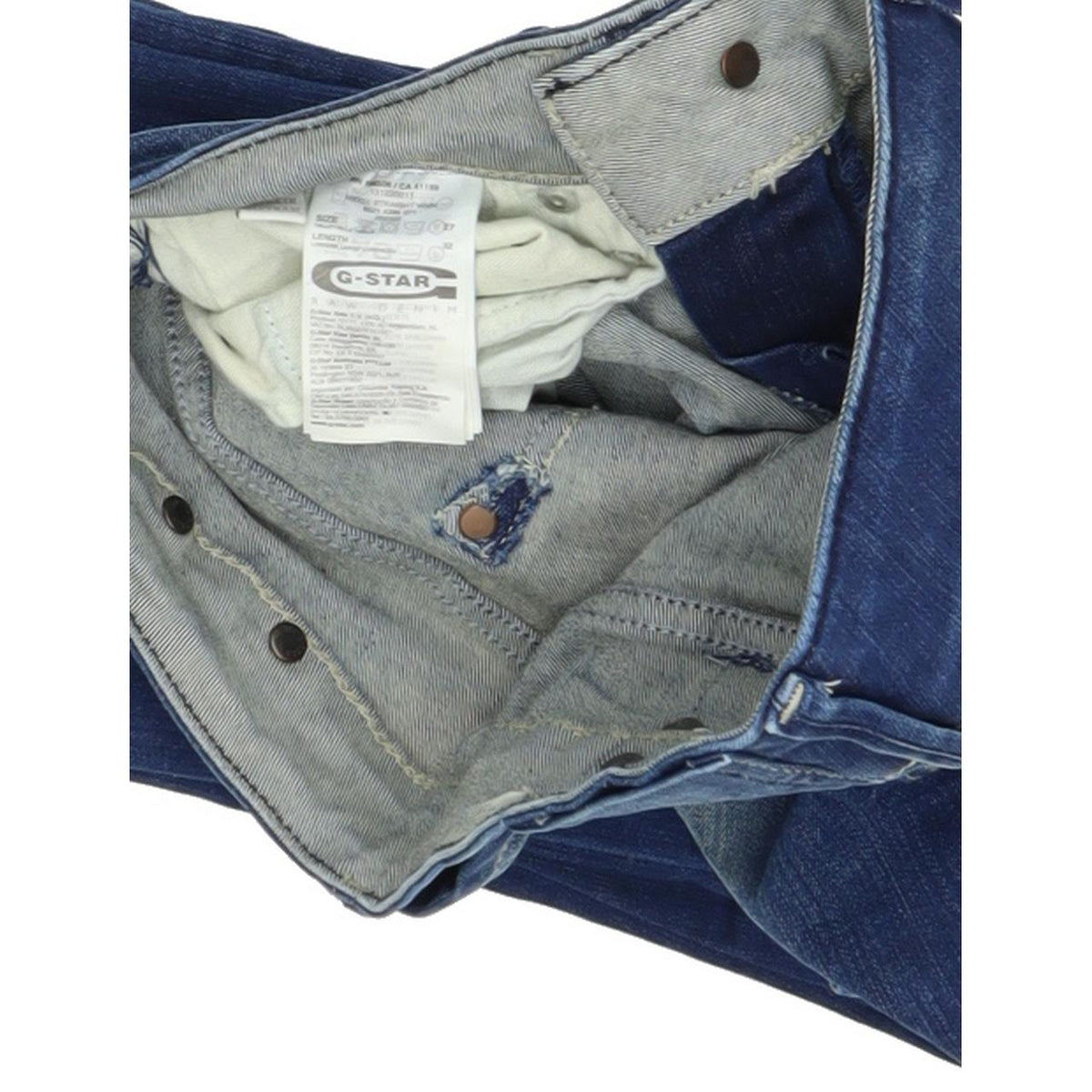 G-Star Midge Women Blue Straight Regular Stretch Jeans W27 L32