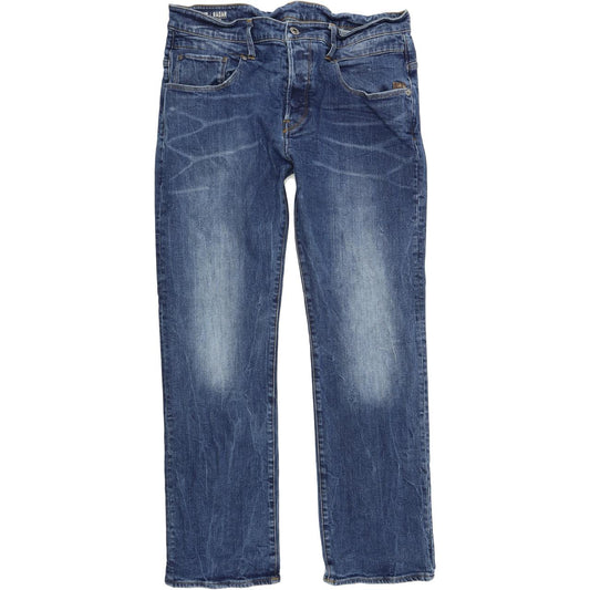 G-Star Men Blue Straight Regular Jeans W33 L30