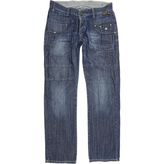 G-Star Men Blue Straight Regular Jeans W32 L34
